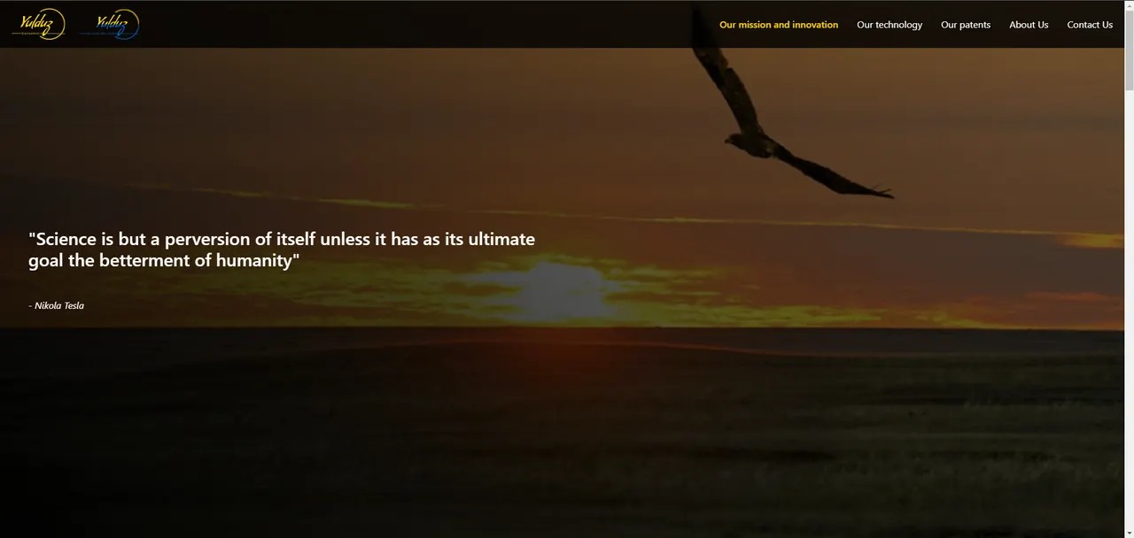 Home page of the Yulduz Environment website